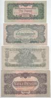 1944. 1P-100P "A Vöröshadsereg Parancsnoksága" (7xklf) T:F,VG közte szép papír