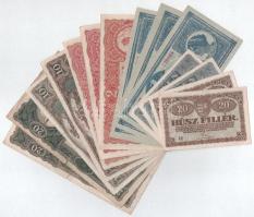 1920. 20f-20K (14db, 6xklf) T:F,VG közte szép papír