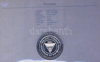 Nicaragua 1988. 2000C Ag "Labdarúgó VB-játékos" T:PP Tanúsítvánnyal!