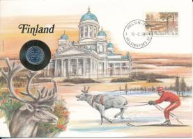 Finnország 1979. 1p felbélyegzett borítékban, bélyegzéssel, német nyelvű leírással T:UNC Finland 1979. 1 Penni in envelope with stamp and cancellation, with German description C:UNC