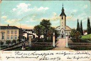 1907 Fiume, Rijeka; Tersatto / Trsat (apró szakadás / tiny tear)