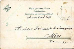 1907 Fiume, Rijeka; Tersatto / Trsat (apró szakadás / tiny tear)