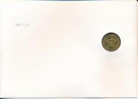 Zöld-foki Köztársaság 1980. 1E Ni-brass "FAO" forgalmi emlékérme felbélyegzett borítékban,...