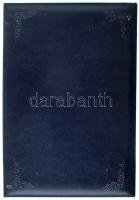 "NUMIS" kék műbőr éremtartó, egy kivehető tálcával, összesen 18 férőhellyel, használt, de szép állapotban.