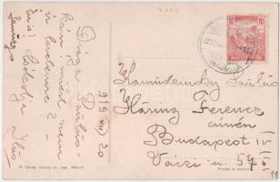 1919 Hölgy rózsákkal. H. Christ (Vienna) Nr. 286. / Lady with roses (fa)