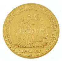 DN "Történelmi aranypénzek - 1907. 100 Korona Ferenc József Megkoronázásának Negyvenedik Évford...