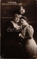 1908 Blaha Lujza és Turchányi Olga A nagymama című színdarabban. Strelisky felvétele / Hungarian act...