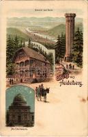 Heidelberg, Aussicht vom Thurm, Königstuhl, Die Sternwarte, Wirtschaft Rb)