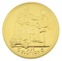 DN "Történelmi aranypénzek - Lengyelország 5 zloty 1925" aranyozott Cu-Zn utánveret "...
