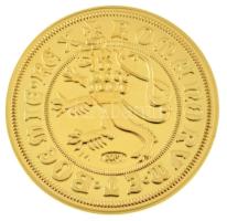 DN "Történelmi aranypénzek - IV. Károly 10 dukát, 1355" aranyozott Cu-Zn utánveret "C...