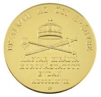 DN "1867. Ferenc József koronázási emlékérem" aranyozott Cu-Ni utánveret "UP" je...