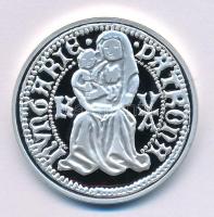 DN "A legértékesebb magyar érmék - Hunyadi Mátyás ezüst garasának replikája" ezüstözött Cu emlékérem, "COPY" jelzéssel, kapszulában, tanúsítvánnyal (40mm) T:PP