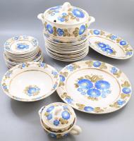 ZIK Konakovo 30 részes étkészlet, jelzett, sérülésekkel.