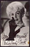 Martine Carol francia színésznő dedikált fotója / autographed photo