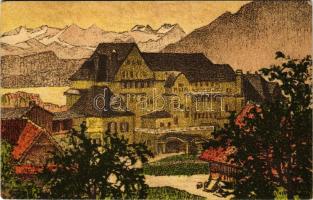 1913 Lucerne, Luzern; Kurhaus Sonn-Matt. Graph. Anstalt J. E. Wolfensberger (EK)