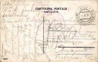 1915 Trieste, Stazione della Meridionale / railway station (wet damage)