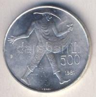 San Marino 1981. 500L Ag "Vergilius halálának 2000. évfordulója" T:1 Tanúsítvánnyal!