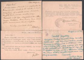 1948-1949 Neményi Ernő, a szentlőrinci M. Állami Mezőgazdasági Középiskola tanára részére küldött le...