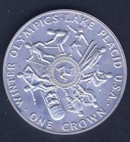 Man-sziget 1980. 1C Ag "Téli olimpia - Lake Placid" T:BU