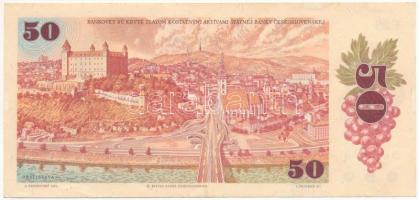 Csehszlovákia 1987. 50K "F 23 566833" T:F szép papír
Czechoslovakia 1987. 50 Korun "...