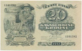 Észtország 1932. 20K "1161392" T:UNC,AU Estonia 1932. 20 Krooni "1161392" C:UNC,AU Krause 64.