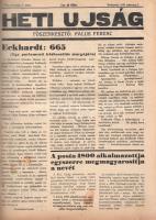 [Folyóirat] Heti Ujság. Falus Ferenc riportlapja. Megjelenik minden szombaton. VIII. évfolyam, 1-50/...