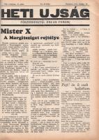 [Folyóirat] Heti Ujság. Falus Ferenc riportlapja. Megjelenik minden szombaton. VIII. évfolyam, 1-50/...