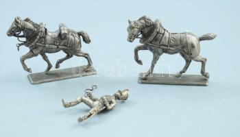 2 darab francia ólomkatona, jelzett, m: 8-10 cm