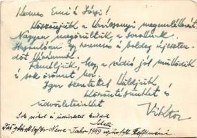 1948 Philips, Mindenhova Elrepíti. Irredenta Levelezőlap / Philips radio advertisement postcard, Hun...