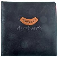 Használt hatgyűrűs Nummis Mundi berakó, 8 darab berakólappal