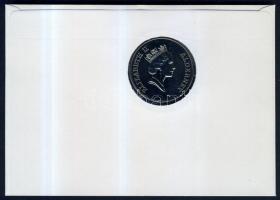 Alderney 1999. 2Ł "Teljes napfogyatkozás" bélyeges érmés borítékon, ismertetővel T:BU
