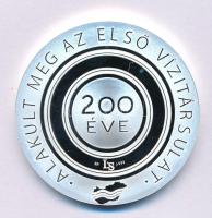 Lapis András (1942-) / Fritz Mihály (1947-) 2010. "200 éve alakult az első vízitársulat / 1810-2010" jelzett Ag emlékérem (31,26g/0.999/42,5mm) T:PP