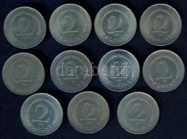1950-66. 2Ft (11x) 8klf évszámmal, benne jobbak T:2,2/3