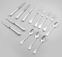Christofle 4 darab kanál + 5 darab kés + 4darab villa, jelzett.