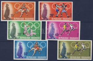 Mexikói olimpia vágott sor, Mexico olympics imperforated set