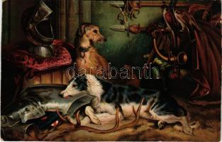 Scene aus Abbotsford. Stengel litho s: Landseer (vágott / cut)