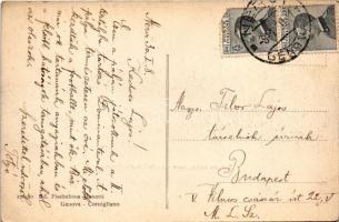 1930 Cornigliano (Genova), Stadio Littorio (Dominante) / football stadium / Foci stadion. Hátoldalon...