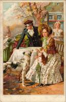 Seine Freundin. Wenau-Delila-Künstlerkarte No. 1435D. s: Georg Mühlberg (fl)