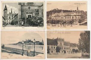 17 db RÉGI főleg felvidéki város képeslap, közte 2 db erdélyi / 17 pre-1945 Upper Hungarian town-view postcards, with 2 from Transylvania