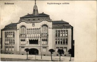 1914 Debrecen, Hajdú vármegye székház. Ifj. Gyürky Sándor kiadása (felületi sérülés / worn surface)
