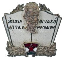 ~1950. "József Attila Olvasómozgalom" zománcozott, ezüstözött jelvény a DISZ (Dolgozó Ifjú...
