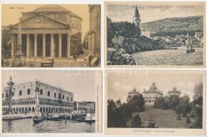 21 db régi külföldi város képeslap vegyes minőségben / 21 pre-1945 European town-view postcards in mixed quality