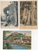 21 db régi külföldi város képeslap vegyes minőségben / 21 pre-1945 European town-view postcards in m...