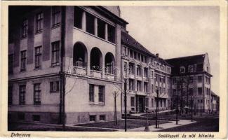 Debrecen, Szülészeti és női klinika, hátoldalán aláírásokkal (felületi sérülés / surface damage)