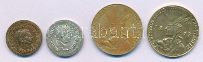 Vegyes 4db-os múzeumi emlékérem és másolat tétel, közte Constantinus Aquincum érem + Hadrianus Aquincum érem, stb. T:vegyes Mixed 4pcs commemorative museum medals and replicas lot, including Constantinus Aquincum medallion + Hadrianus Aquincum medallion, etc. C:mixed