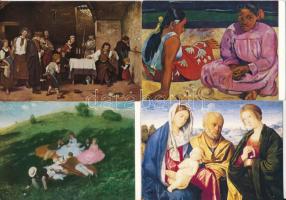 40 db MODERN művészeti képeslap, festmények / 40 modern art postcards, paintings