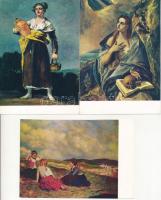 40 db MODERN művészeti képeslap, festmények / 40 modern art postcards, paintings