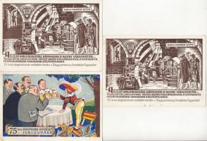 A Senefelder Egyesület 75 éves jubileumára / 75th anniversary of the Senefelder Association - 7 db r...