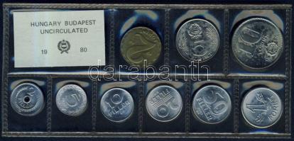 1980. 2f-10Ft 9klf db, fóliás szettben T:1
