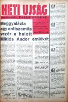 [Folyóirat] Heti Ujság. Falus Ferenc riportlapja. Megjelenik minden szombaton. XII. évfolyam, 18-51/...